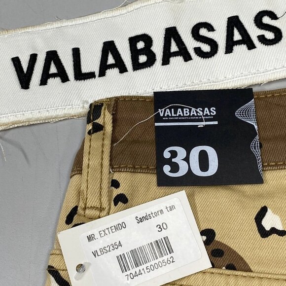 Valabasas Men's Mr. Extendo Super Stacked Flare Jeans Sandstorm Camo Size 30 | S - Picture 4 of 12